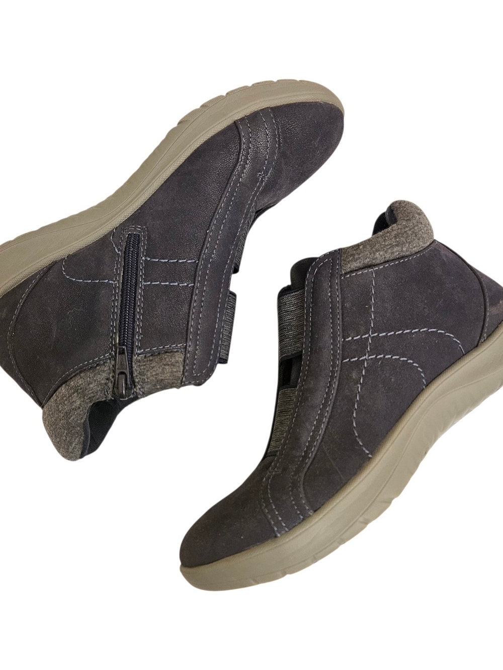 Clarks Cloudsteppers Adella Bend Ankle Boot Womens 6.5 Dark Navy Casual Comfy